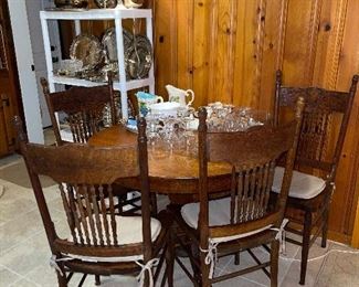 Oak Table with Chairs