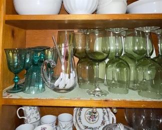 Lenox, Fostoria, and other Goblets