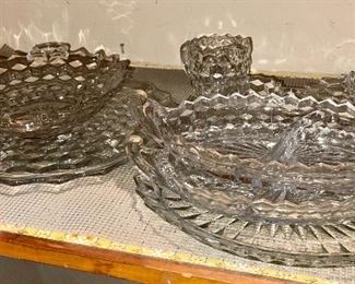 Large Serving Plates Fostoria and Others