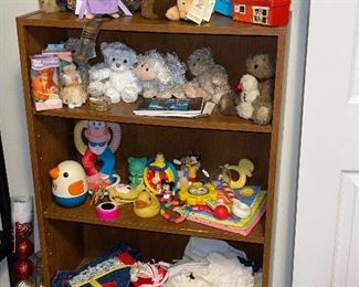 Vintage Baby Toys Fisher Price and Other, Baby Clothes, Boyds Bears