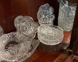 American Brilliant Crystal, Flint Glass, EAPG