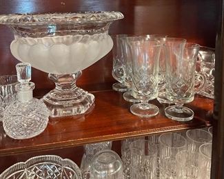 Shannon Crystal, Bombay Large frosted Bowl