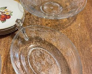 Fostoria June Serving Pieces