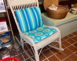 Antique Wicker Rocker