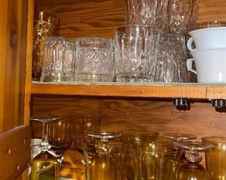 Amber Wine Goblets Fostoria ?