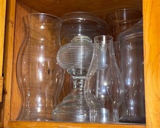 Hurricane Glass, Oil Lamp Gloves, Apothecary Jars