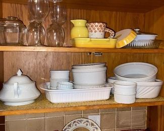 White Bakers and Soufflé Cups and Bakers