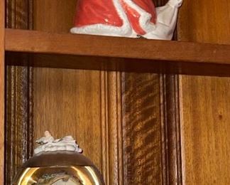 Nativity Snow Globe, Fitz Floyd Santa Pitcher