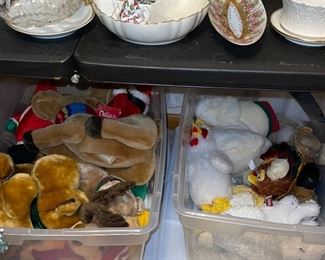 Vintage and Newer Stuffed Animals