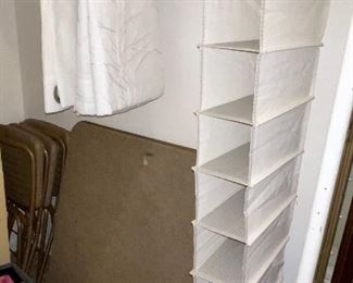 Card Table Set, Shoe Holder, Curtains 