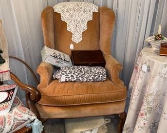 Vintage Wingback Pembroke Chair