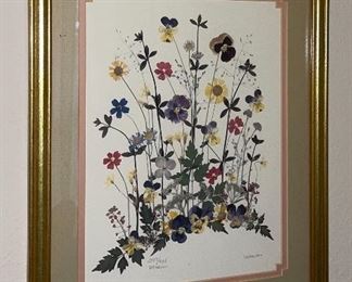 Marion Signed Flower Picture