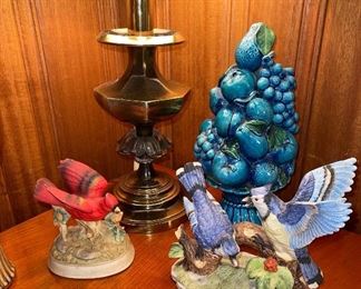 Andrea Sadek Birds and Others, Solid Brass Lamps