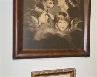 Antique Angels Framed Print