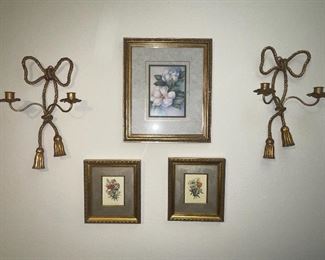 Brass Bow Scones, Flower Framed Prints