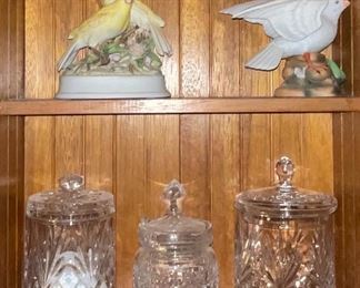 Bird Figurines Musical and Jam Jars