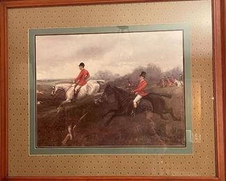 Alfred Wheeler Equestrian Large Framed Older Print