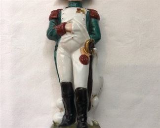 CCS0010: Capodimonte Porcelain 7.5” Figurine of Emperor Napoleon Bonaparte with Eagle 