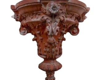 ASC0004: Neo-Classical Terra Cotta Wall Sconce Bracket/Table  