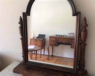 Rosewood Regency shaving mirror