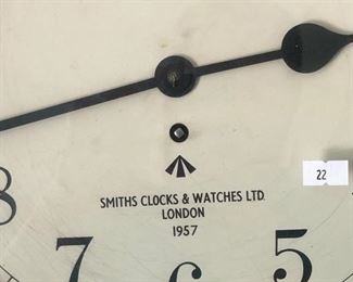 Smiths Clock & Watches LTD. London 1957 wall clock