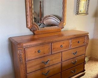beautiful wooden drawer vanity set