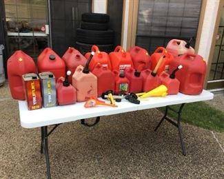 Assortment of Gas Containers