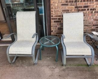 Outdoor Chairs and table 