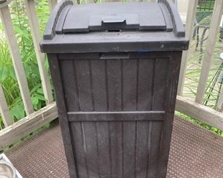 Suncast Trash Hideway Resin Garbage Can 