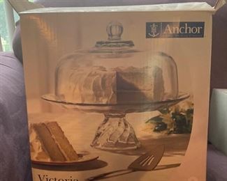 Anchor Glass cake stand