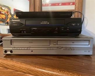 VHS and DVD player