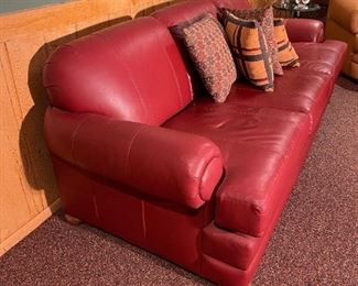 Norwalk Furniture Leather Sofa