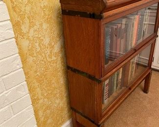Antique Macey Barrister Bookcase Two Section Oak Stacking (811 Finish 8)