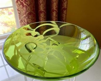 Handmade Polish Made Jellyfish Art Glass