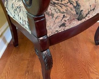 Flexsteel Regency Style Wood Framed Arm Chair
