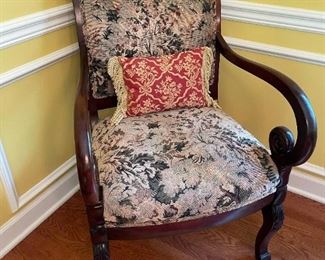 Flexsteel Regency Style Wood Framed Arm Chair
