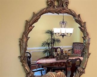 Hollywood Regency Style Ornate Mirror