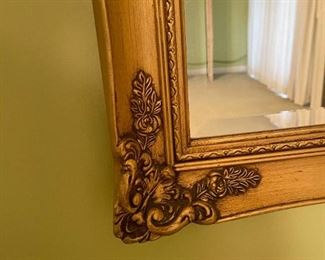 Rectangular Hollywood Regency Style Mirror
