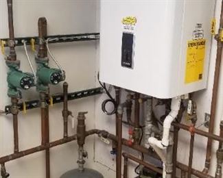 Navien tankless water heater system