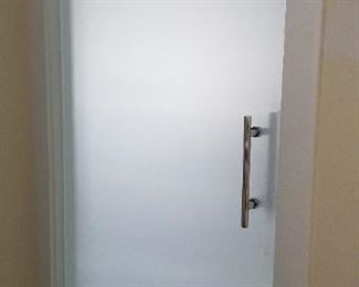 Frosted glass door