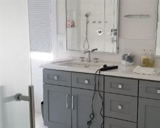 Stunning contemporary double bath vanity 
