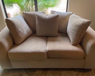 Beige Love Seat