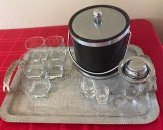 Assorted Vintage Bar Items