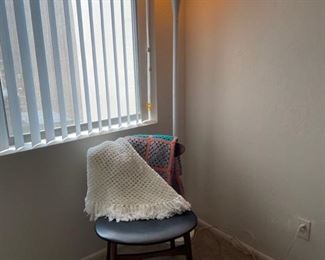 Modern Chair Lamp wAfghanShaw