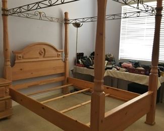 Queen four poster bed-Queen Mark Furniture. 