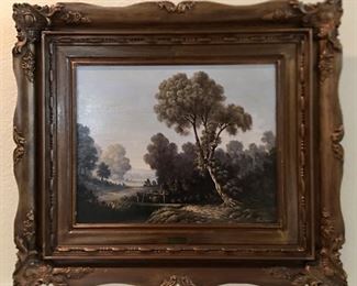 Another oil painting by Miguel Oropeza...listed Mexican artist.