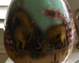 Large papier mache egg - Alcala, Mexico
