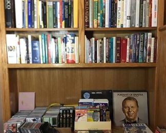 Books, LP's CD's music and video.
