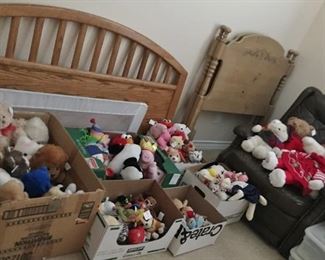 Headboards and stuffed animals