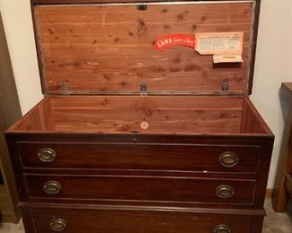 What A Treasure and In Nice Vintage Condition This Cedar Hope Chest is a Mid Century large cabinet made Jan. 1953.
